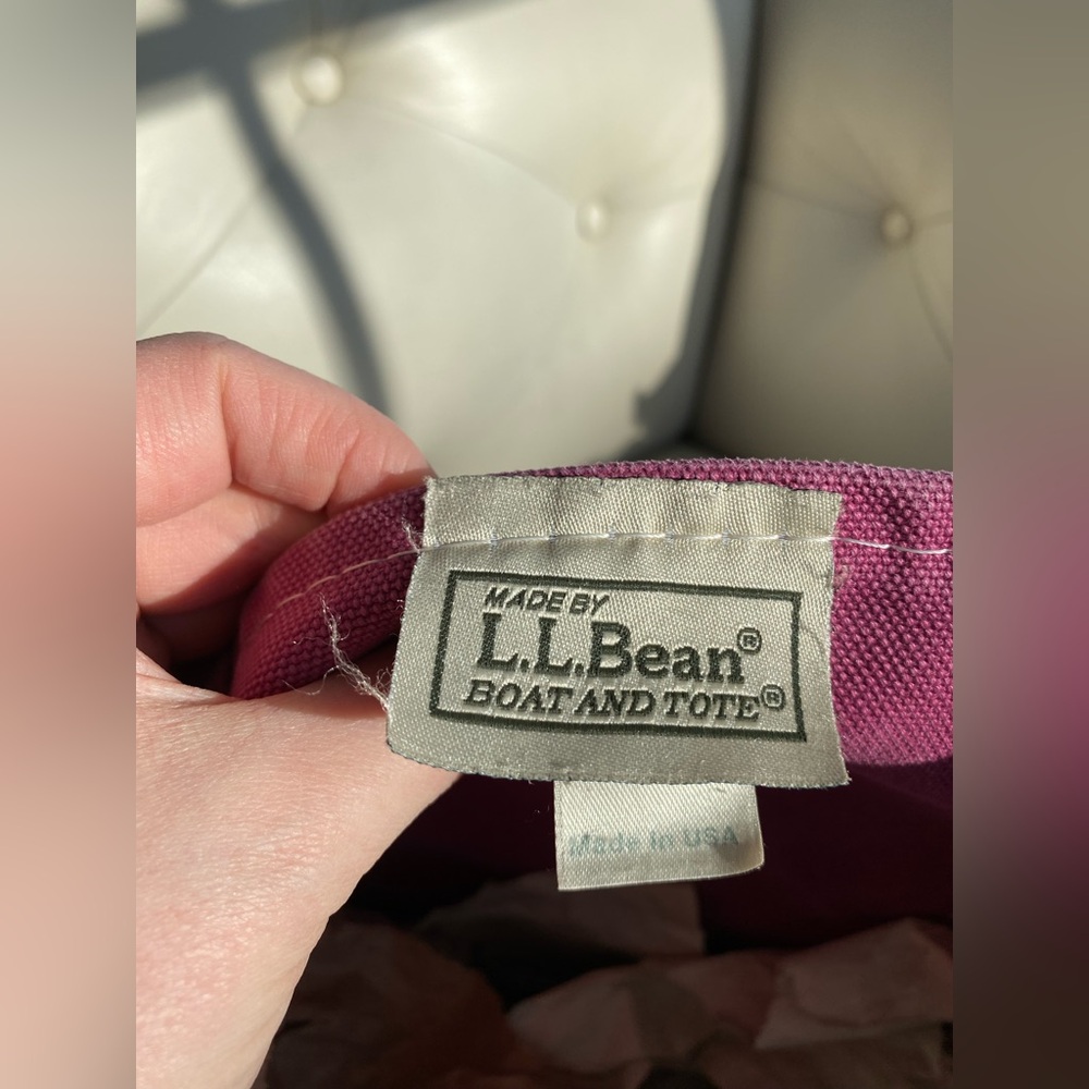 Vintage L.L. Bean Boat & Tote 22” – Magenta & Teal – Made in USA – Rare Colorway - Picture 2 of 12